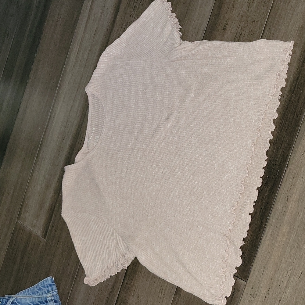 American Eagle Ruffle Shirt